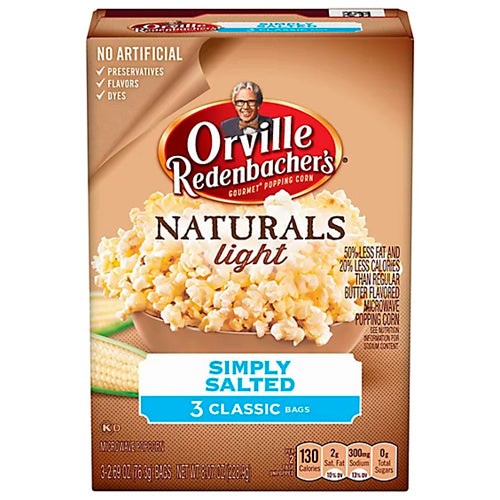 ORVILLE GOURMET LIGHT SIMPLY SALTED 8.07 OZ