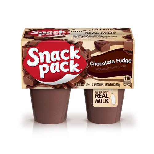 SNACK PACK CHC FDG PUDDING 4 COUNT