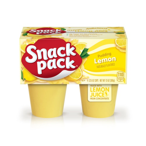 SNACK PACK LEMON PUDDING 4 PACK          1 OZ