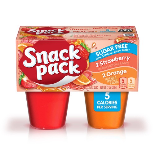 SNACK PACK SF ST/OR GL                   4 COUNT