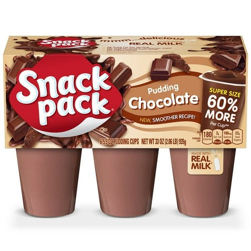 SNACK PACK PUDDING CHOCOLATE             6 COUNT