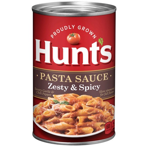HUNTS SPAGHETTI ZESTY/SPICY SAUCE 24 OZ