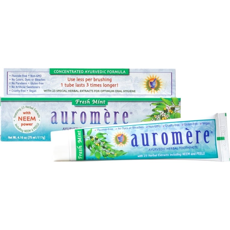 AUROMERE FRESH MINT TOOTH PASTE 0.25 Lbs