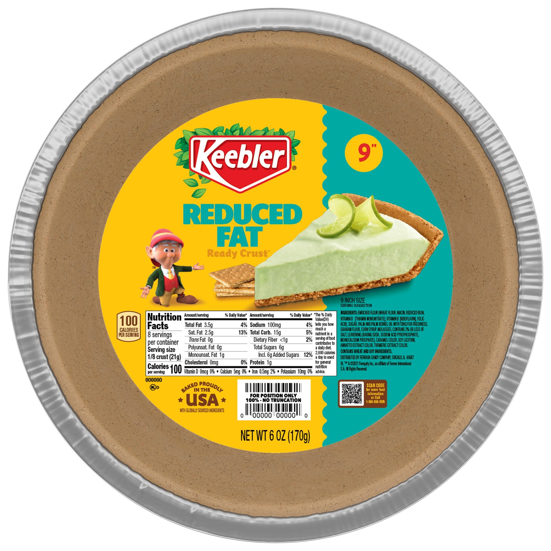KEEBLER REDUCED FAT GRAHAM CRUST 9