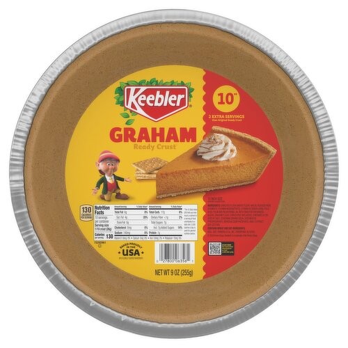 KEEBLER GRAHAM READY CRUST 10