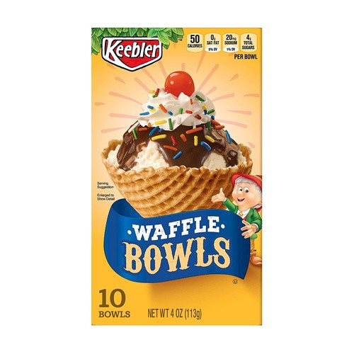 KEEBLER WAFFLE BOWLS 4 OZ