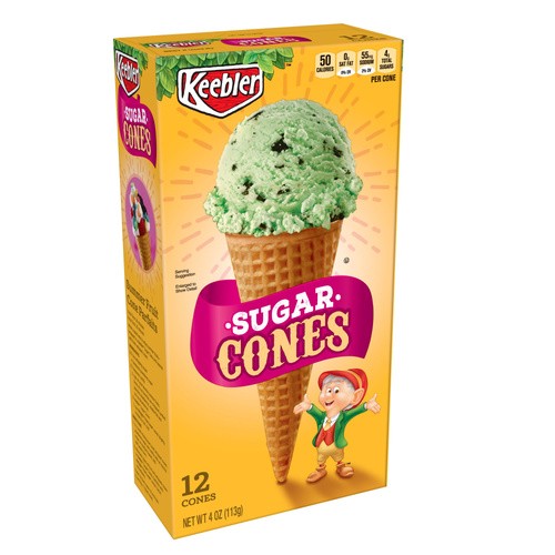 KEEBLER SUGAR CONES 4 OZ
