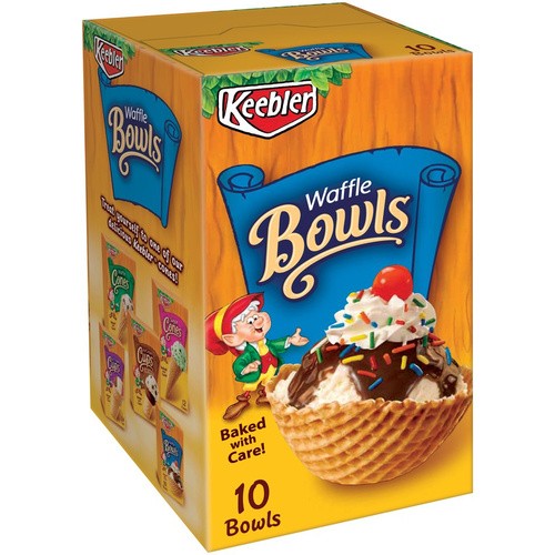 KEEBLER WAFFLE BOWLS 7 OZ