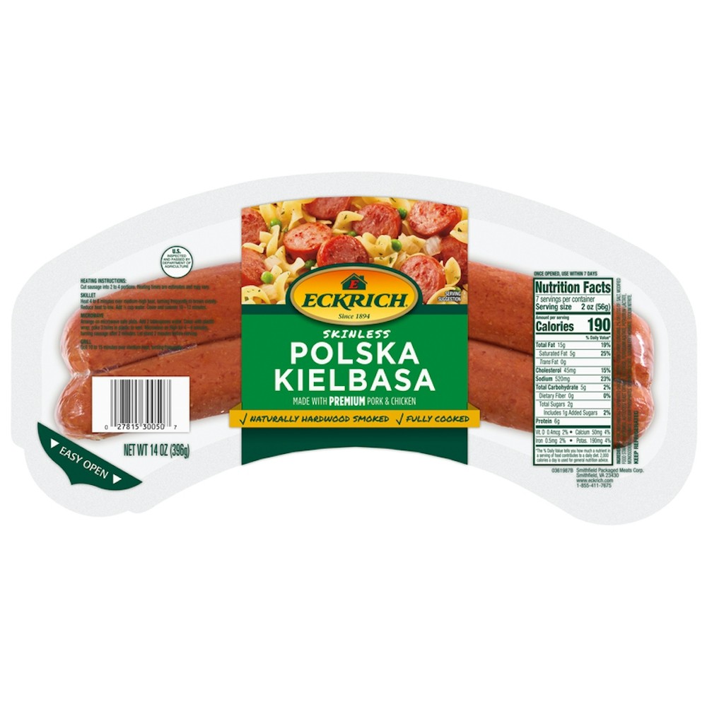 ECKRICH POLISH SKINLESS ROPE             14 OZ