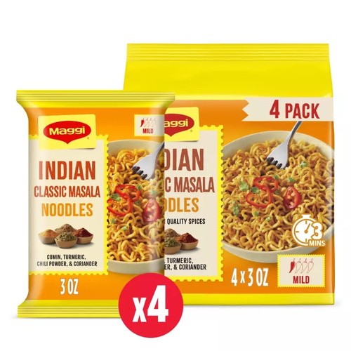 MAGGI INDIAN NOODLES CLASSIC 4 Pack 12.5 OZ