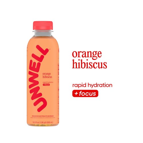 UNWELL ORANGE HIBISC 16.9 OZ