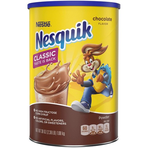 NESQUIK CHOCOLATE POWDER MIX 38 OZ
