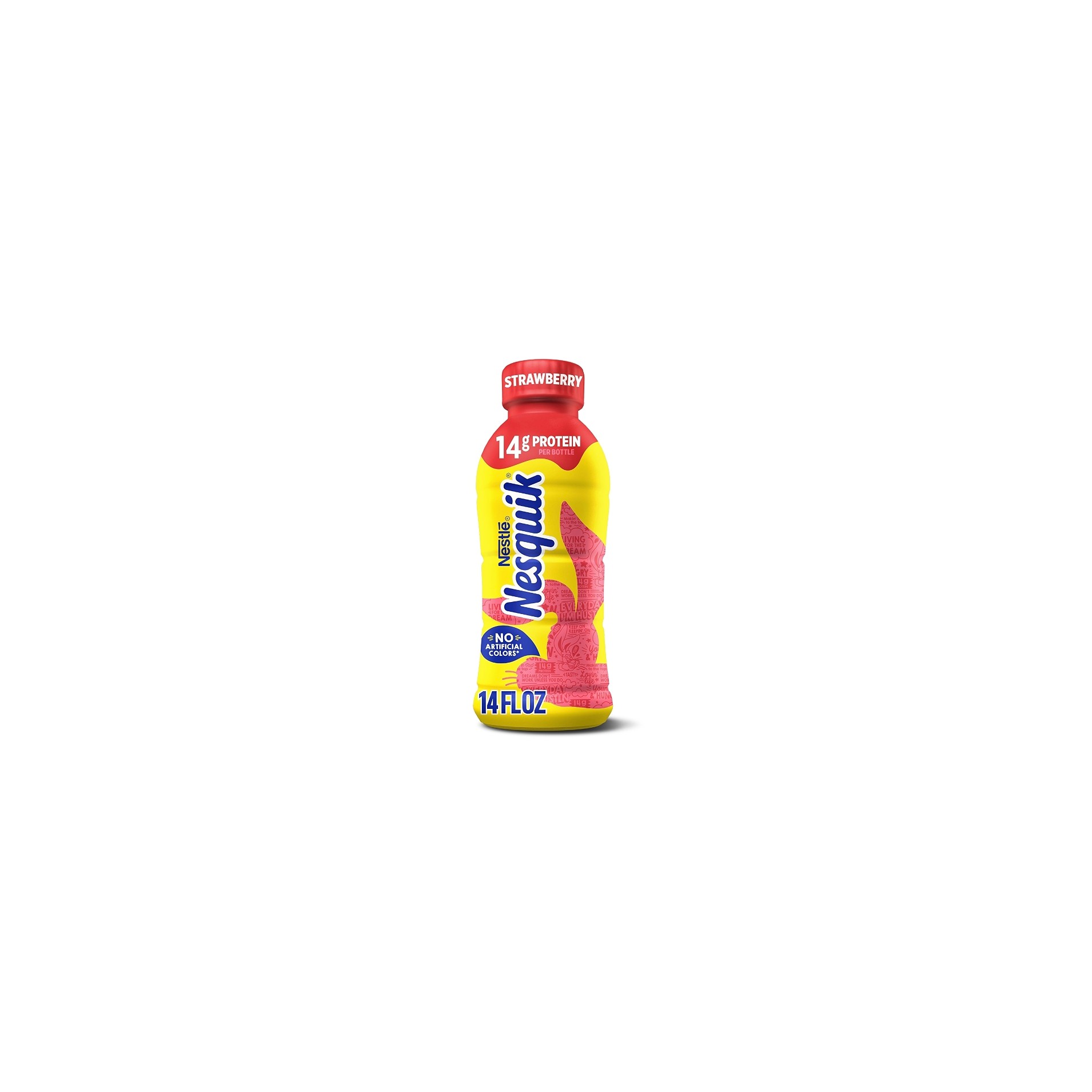 NESTLE NESQUIK STRAWBERRY MILK 14 OZ