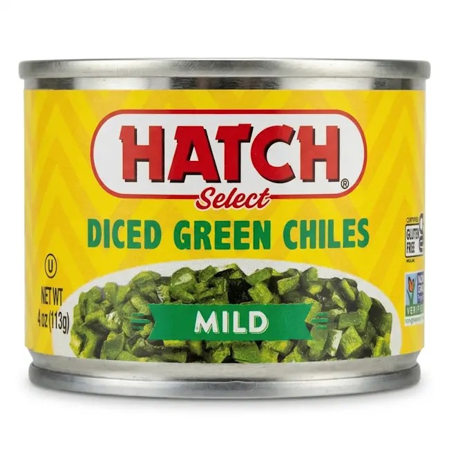 HATCH SELECT DICED GREEN CHILES MILD 0.25 Lbs