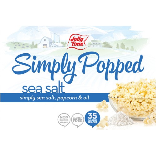 JOLLY TIME SIMPLY POPPED SEA SALT 9 OZ