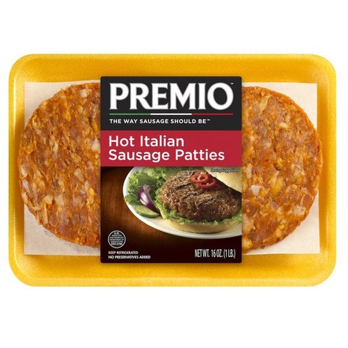 PREMIO HOT ITALIAN PATTIES 16 OZ