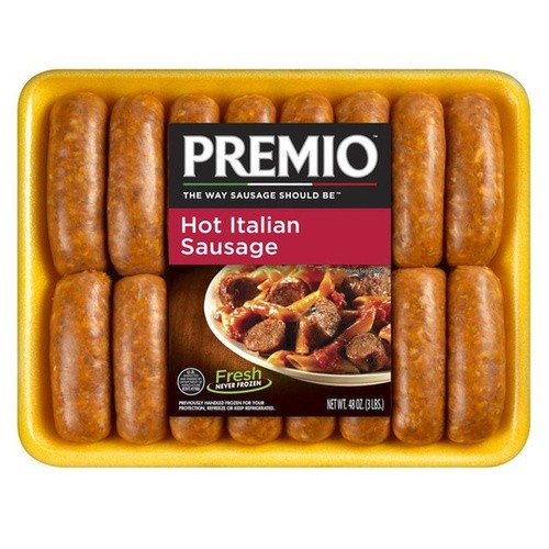 PREMIO HOT ITALIAN SAUSAGE 48 OZ