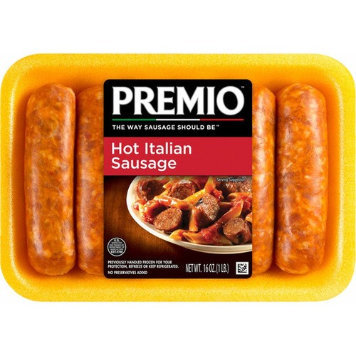 PREMIO HOT ITAL SAUSAGE 16Z 16 OZ