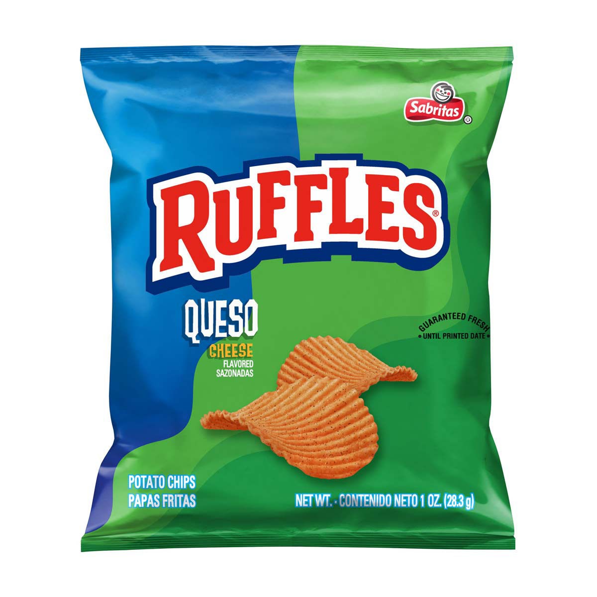 Queso Cheese Flavored Potato Chips  1 OZ