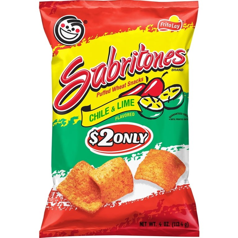FRITO SABRITONES CHILE & LIME FLAVORED 4 OZ
