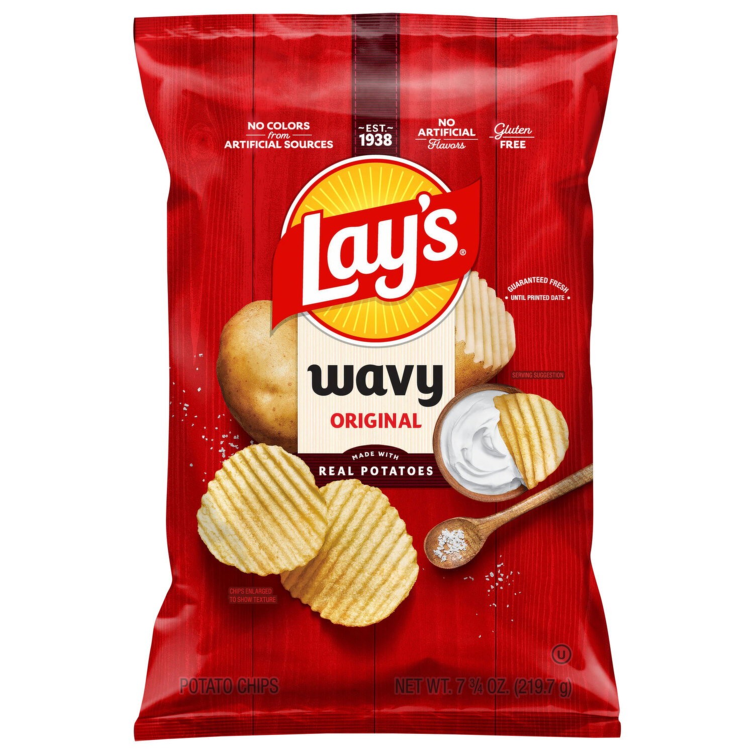 LAYS WAVY ORIGINAL POTATO CHIPS 219.7 GM