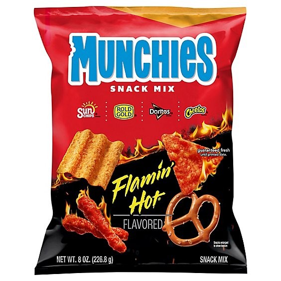 MUNCHIES FLAMIN HOT SNACK MIX 226.8 GM