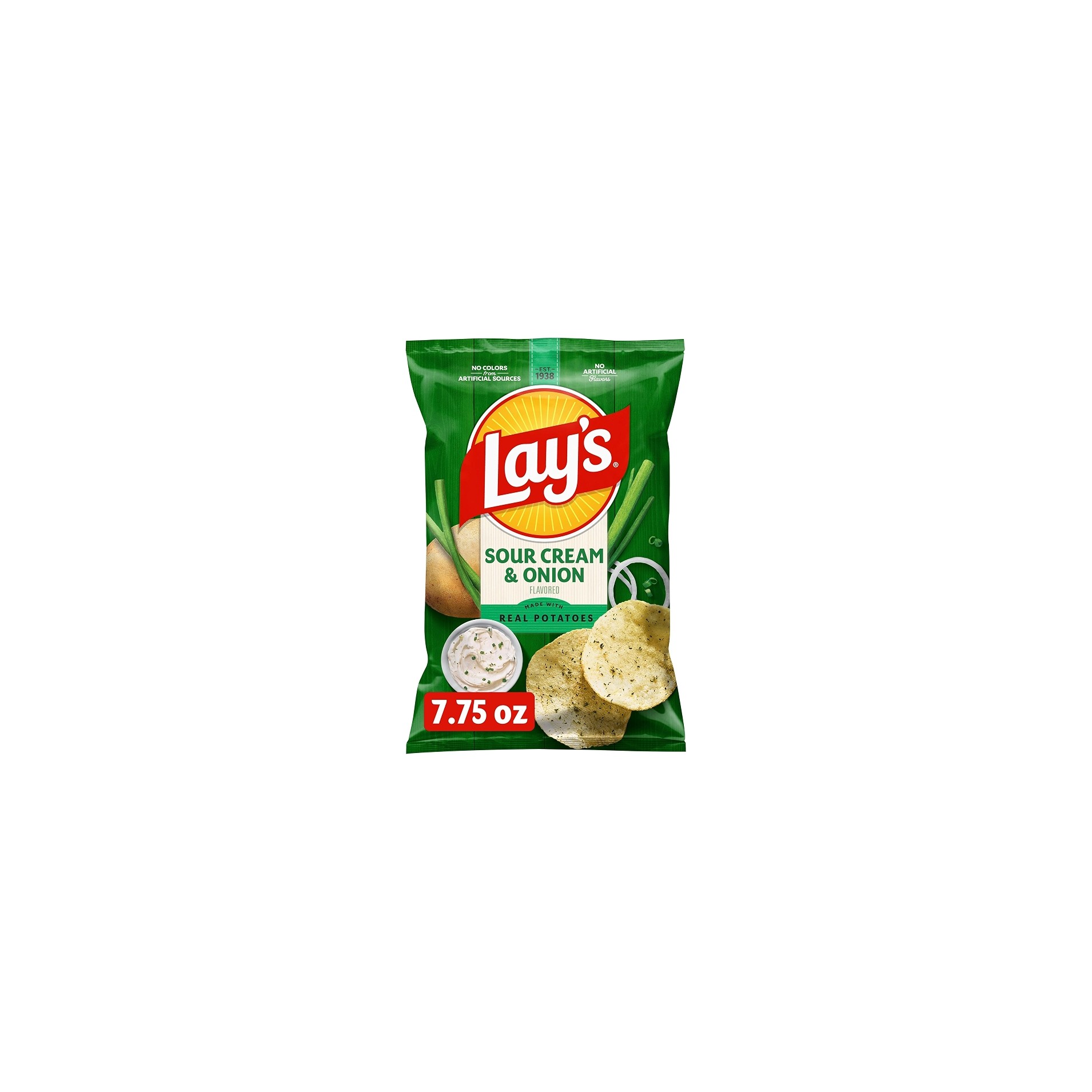 LAYS SOUR CREAM & ONION POTATO CHIPS 219.7 GM