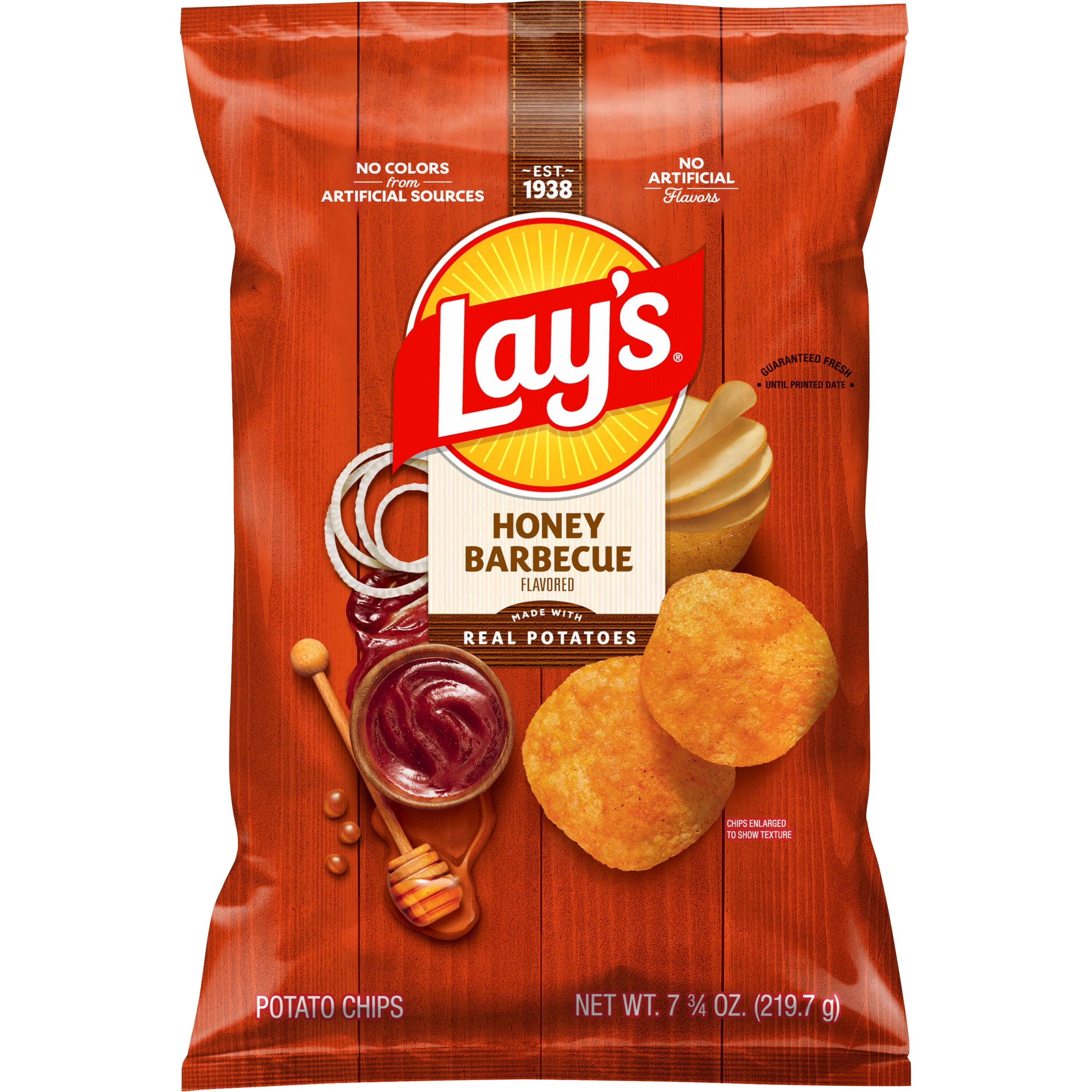 LAYS HONEY BBQ FLAVORED 219.7 GM