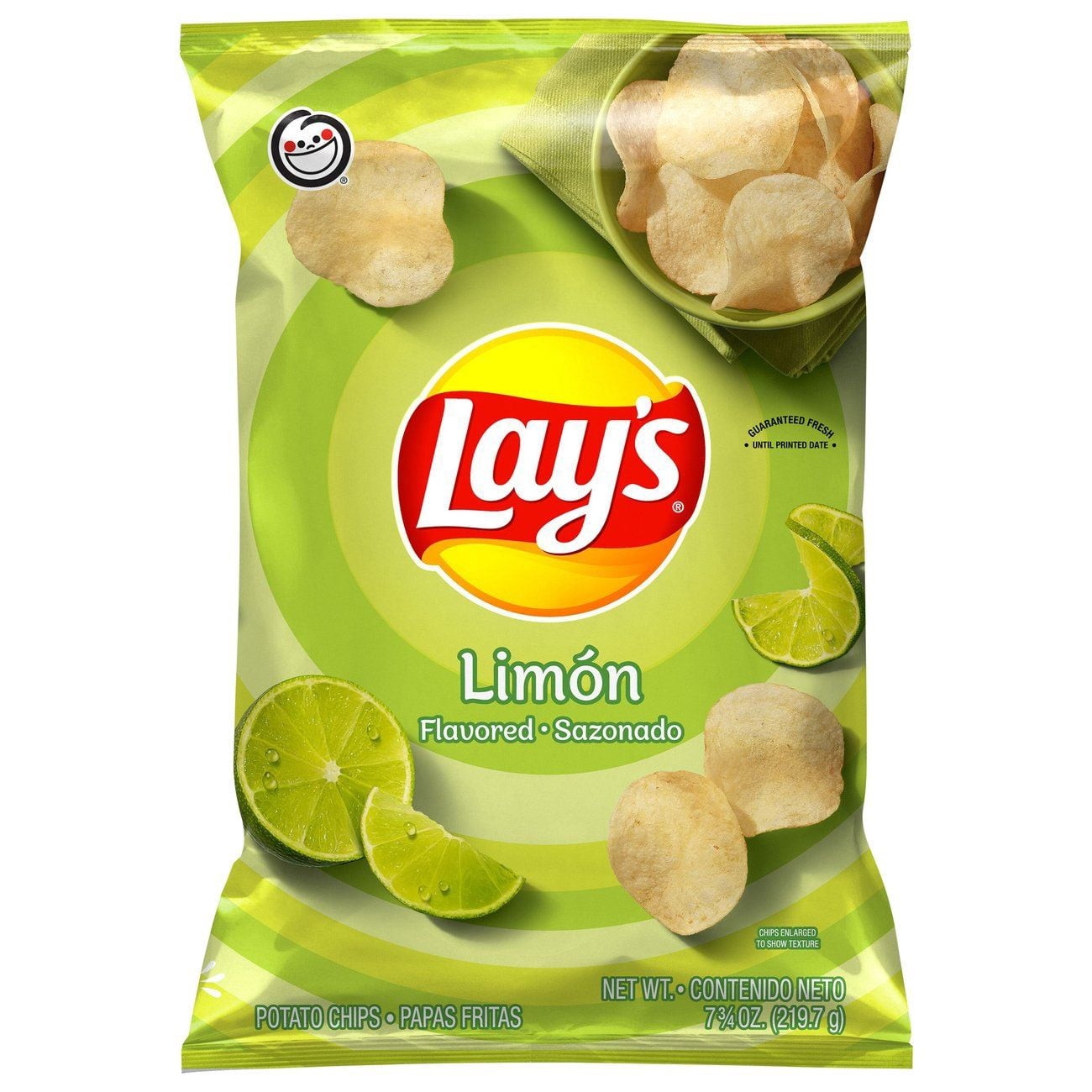 LAYS LEMON FLAVORED POTATO CHIPS 219.7 GM