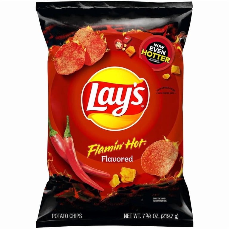 LAYS FLAMIN HOT POTATO CHIPS 219.7 GM
