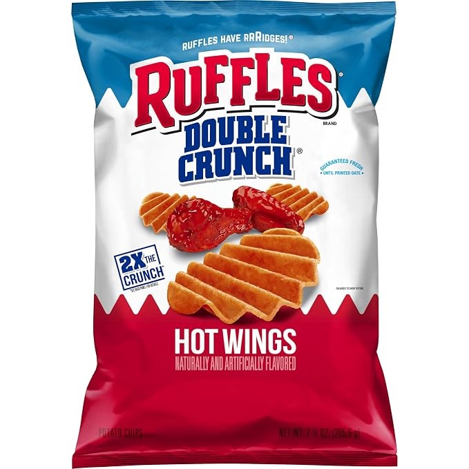 RUFFLES HOT WINGS DOUBLE CRUNC 1 PACK
