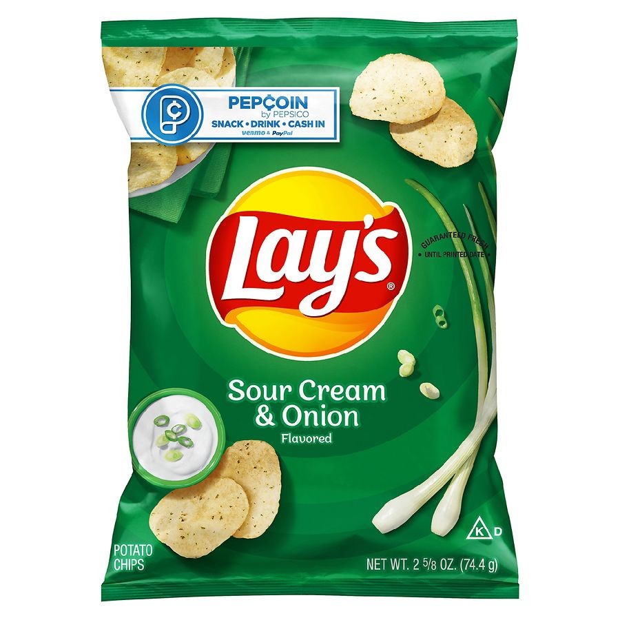 LAYS SOUR CREAM & ONION POTATO CHIPS 74.4 GM