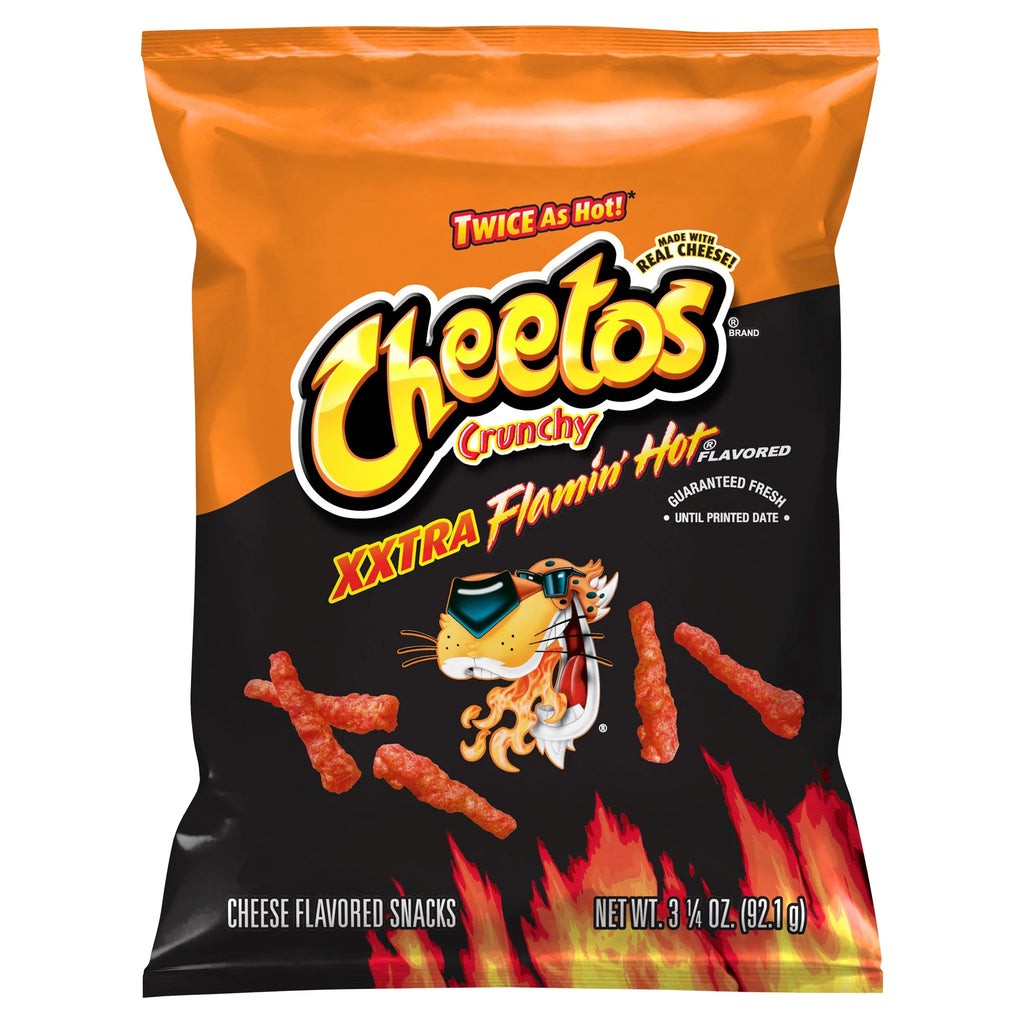 CHEETOS CRUNCHY XXTRA FLAMIN HOT 92.1 GM