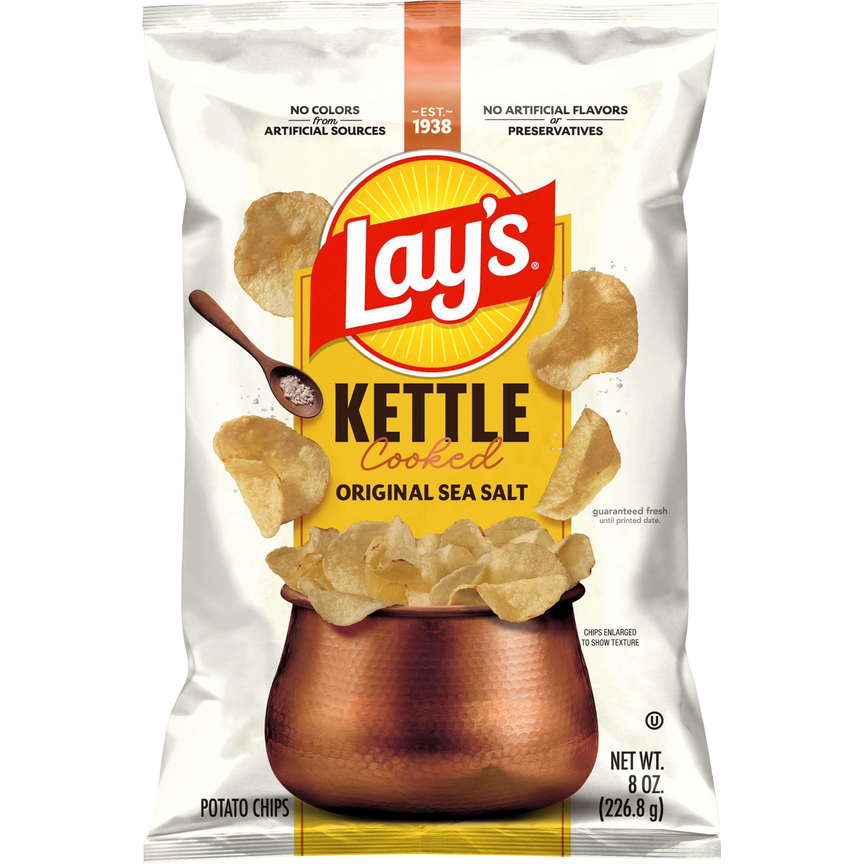 Lays Kettle Cooked Regular 8 Oz