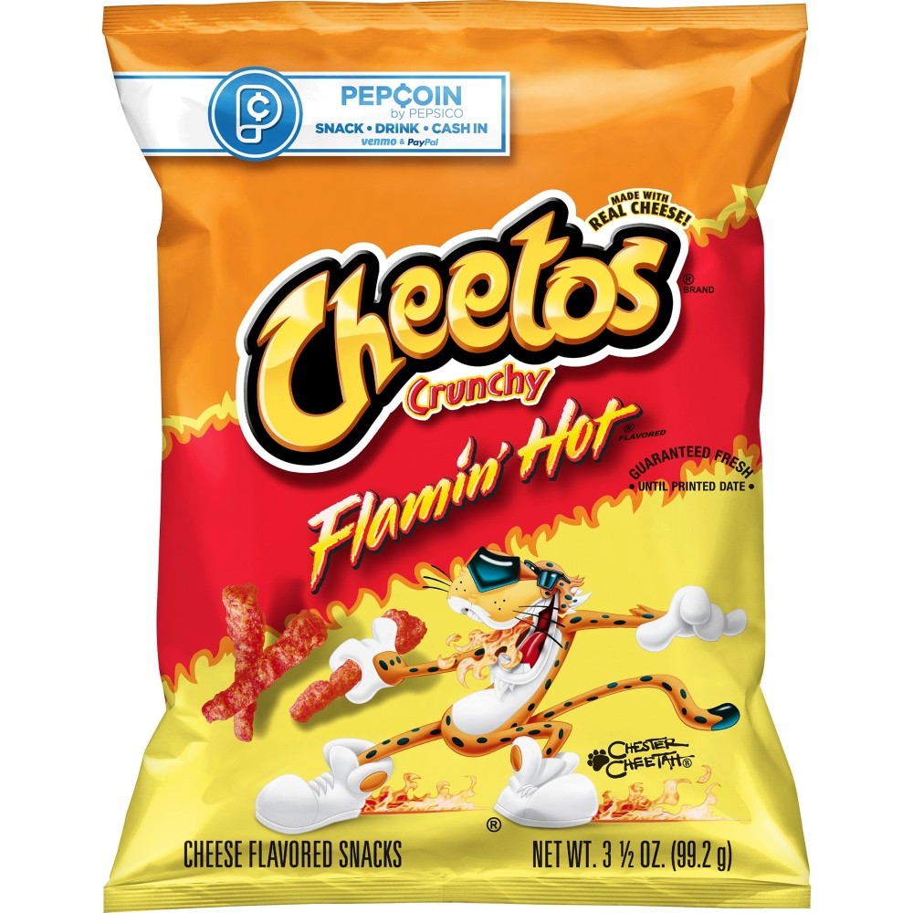 CHEETOS FLAMIN HOT CHEESE FLAV SNACKS 99.5 GM