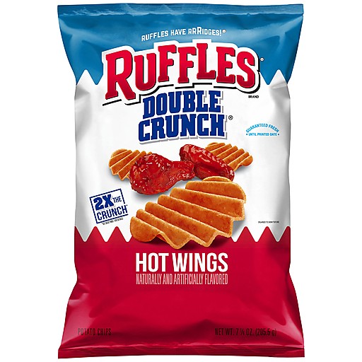RUFFLES DOBLE CRUNCH HOT WINGS           1 OZ