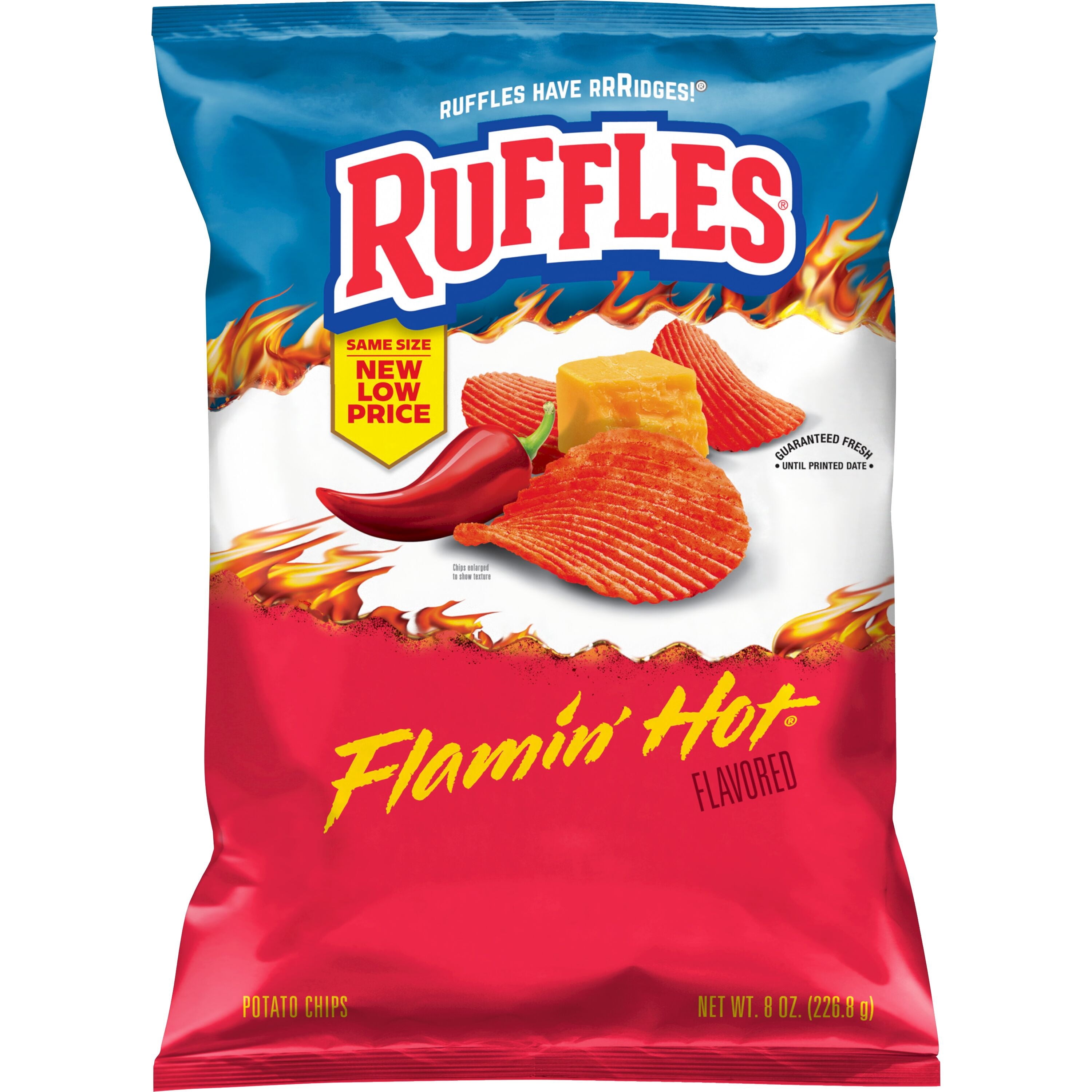 RUFFLES FLAMING HOT 8 OZ