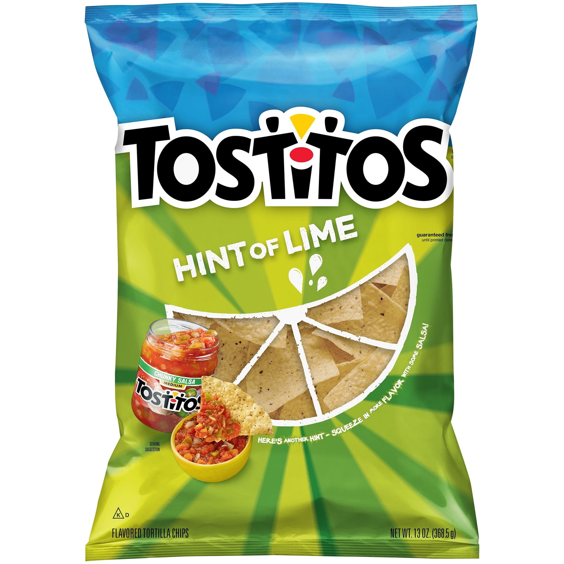 TOSTIDOS HINT OF LIME 12 OZ