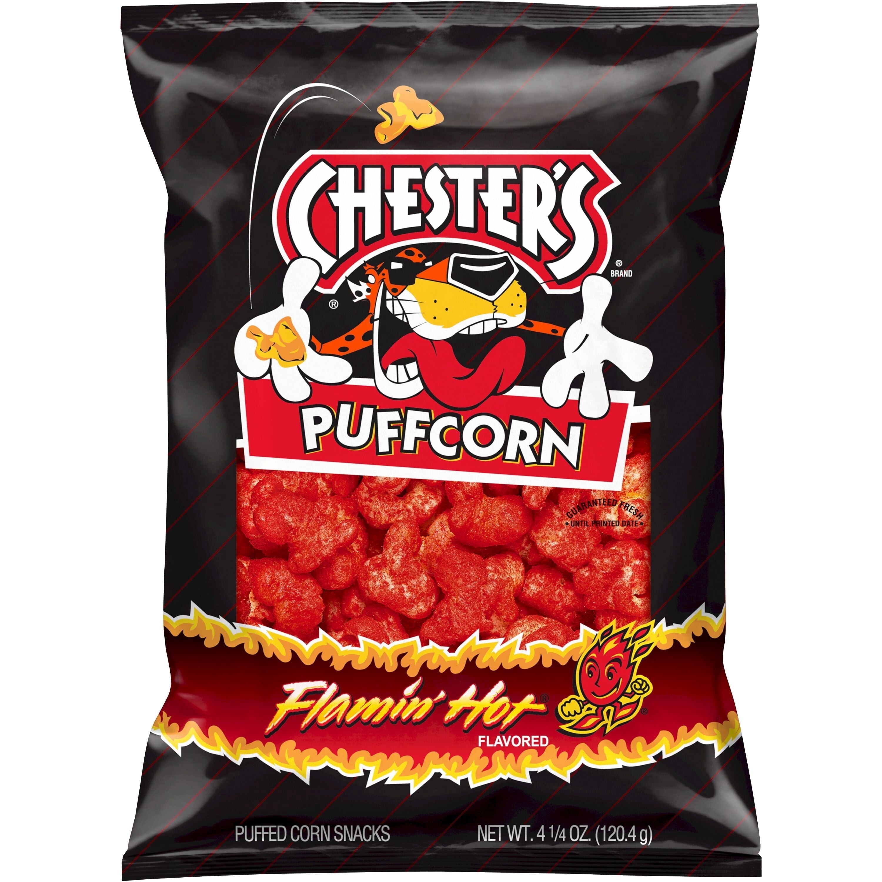 CHESTERS PUFFED CORN HOT 120.4 GM