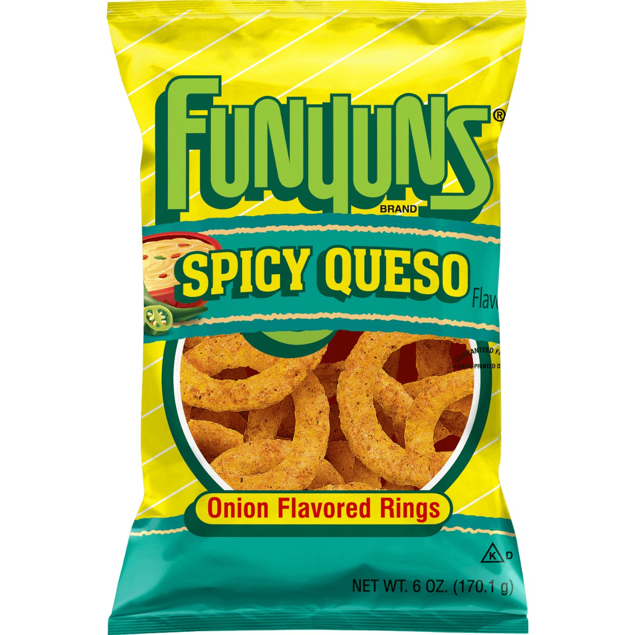FUNYUNS SPICY QUESO RINGS 6 OZ