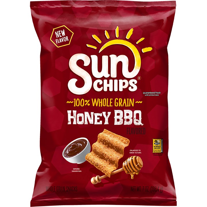 SUN CHIPS HONEY BBQ 1 PACK