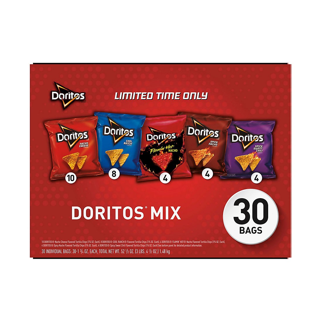 FRITO LAY VARIETY PACK DORITOS MIX 18 COUNT