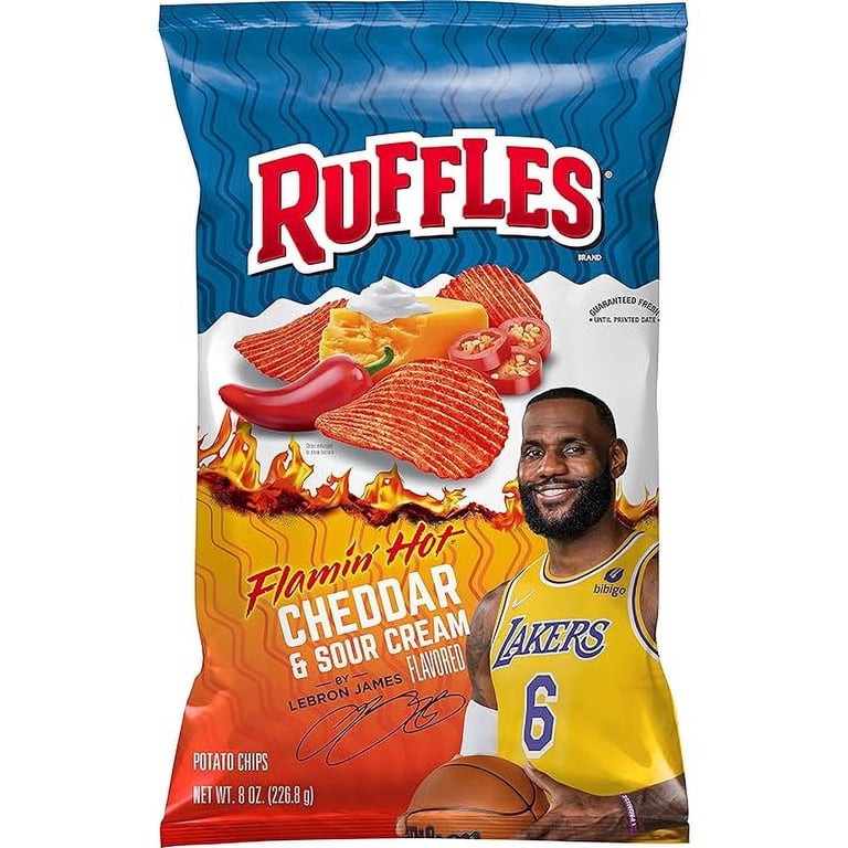 RUFFLES FLAMIN CHEDDAR & SSC 1 PACK