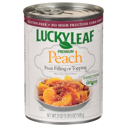 LUCKY LEAF PEACH PIE FILLING/TOPPING 21 OZ
