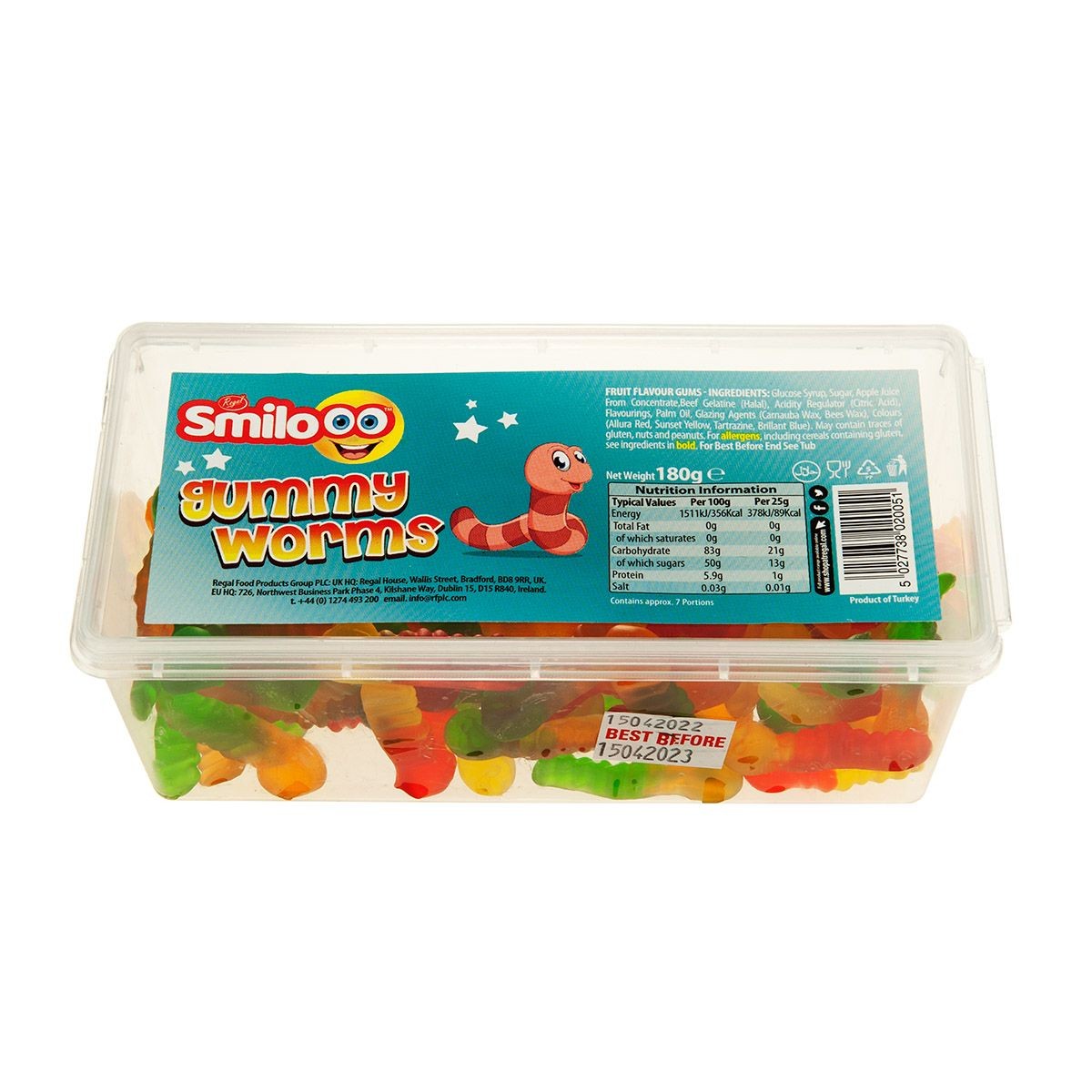 REGAL SOUR WORMS GUMMIES 1 PACK