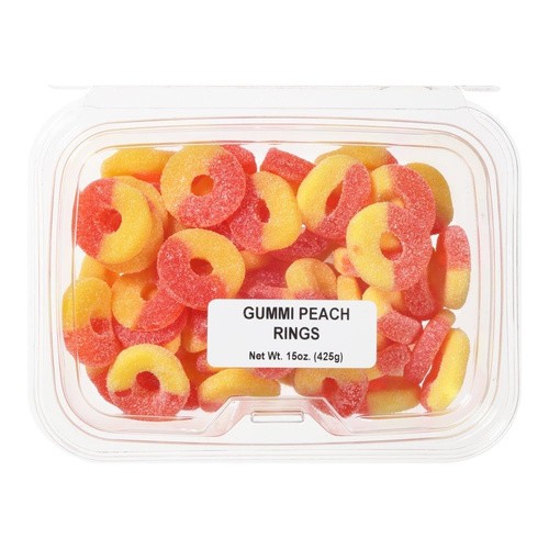 REGAL PEACH RINGS GUMMIES 16 OZ