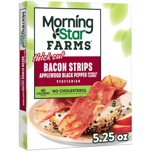 MORN BACON STRIP APL 5.25 OZ