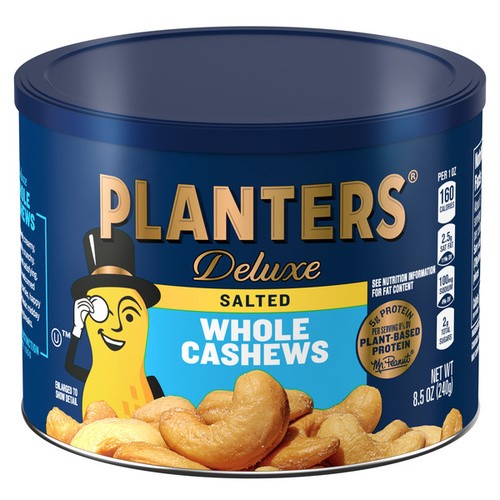 PLANTERS DELUXE WHOLE CASHEW 8.5 OZ