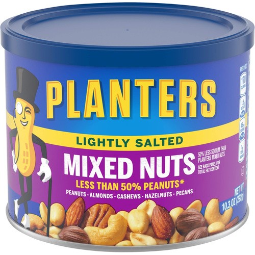 PLANTERS MIXED NUTS LIGHT SALTED 10.3 OZ