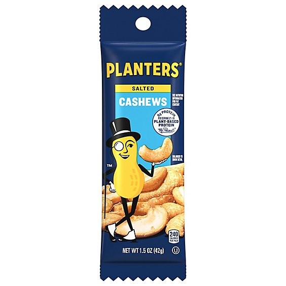 PLANTERS CASHEWS SALTED 1.5 OZ